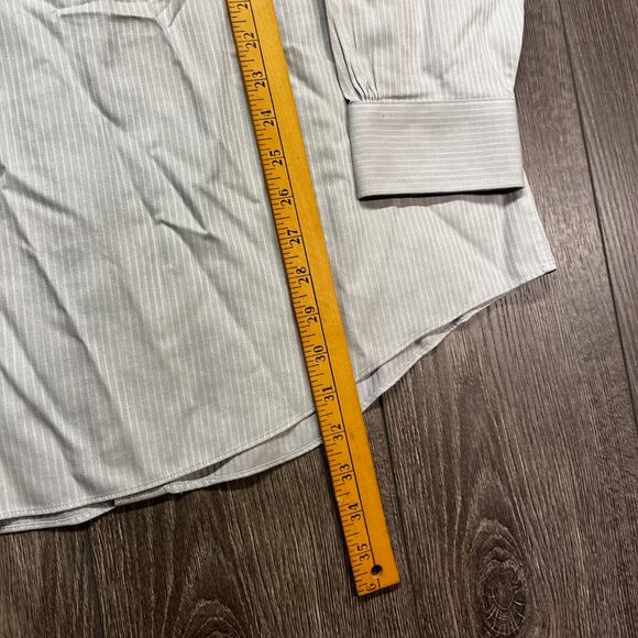 Brooks Brothers 346 Dress Shirt Button Grey‎ 17-2/3 Preppy Business XL - Picture 8 of 10